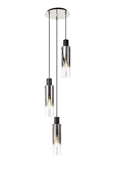 Brooks Slim Round Pendant 3 Light